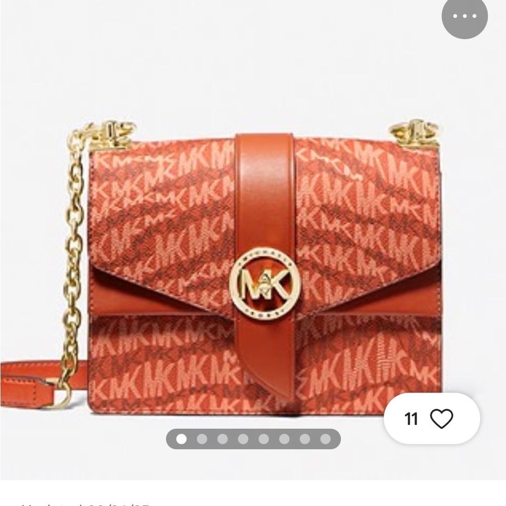 Michael Kors Greenwich Crossbody Bag with Gold Accents